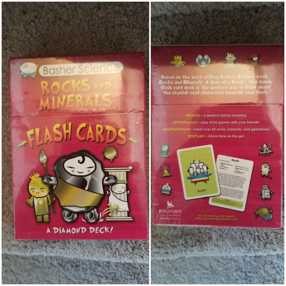2FOR$30 - Basher Science Rocks and Minerals Flash Cards